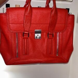 3.1 Phillip Lim Red Leather Satchel